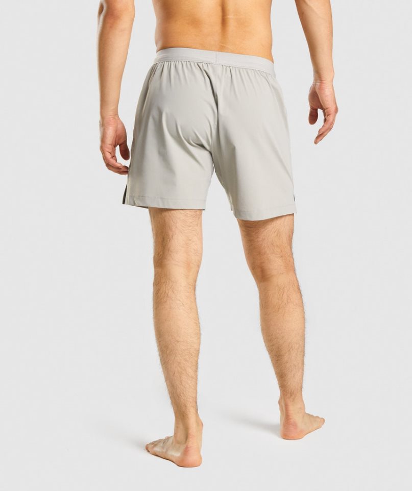 Men's Gymshark Studio Shorts Light Grey | NZ 3PFAEV